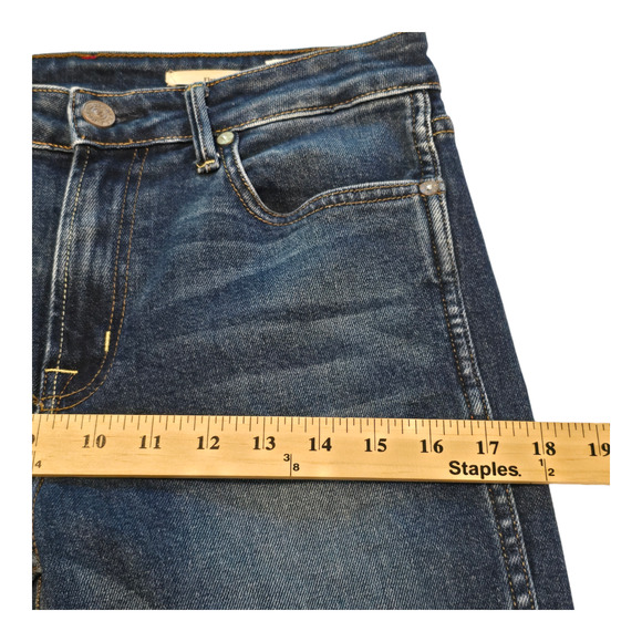 NoEnd Denim Jeans Womens Size 27 Blue Flare Mid-Rise Raw Hem Made in USA - Picture 12 of 16